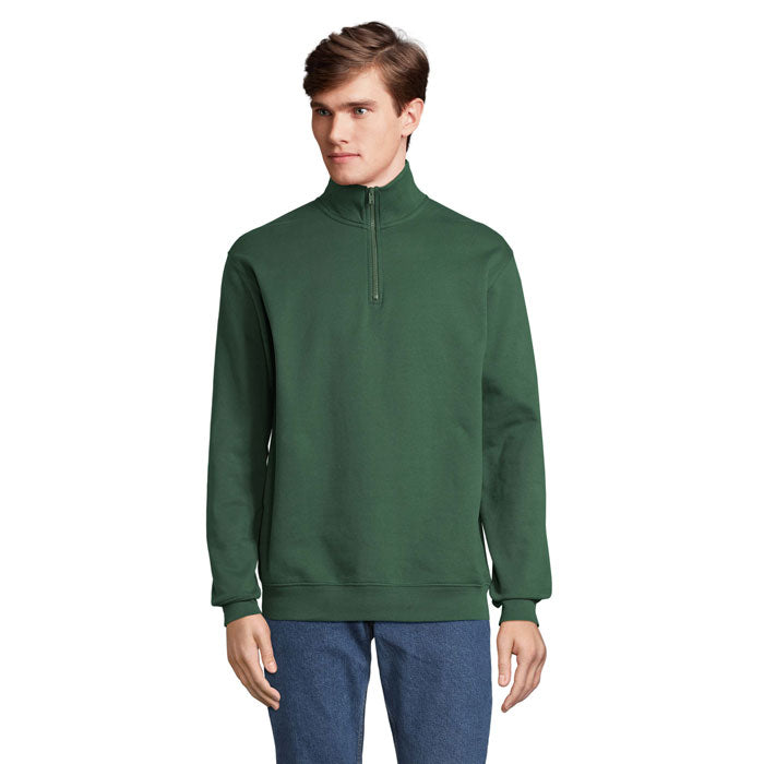 CONRAD Sweater Zip Kragen – Bottle Green – Größe 3XL