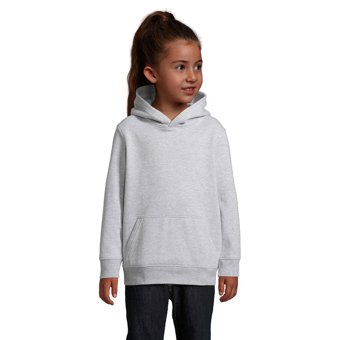 CONDOR KIDS Hoodie – Grau-Melange 2 – Größe L