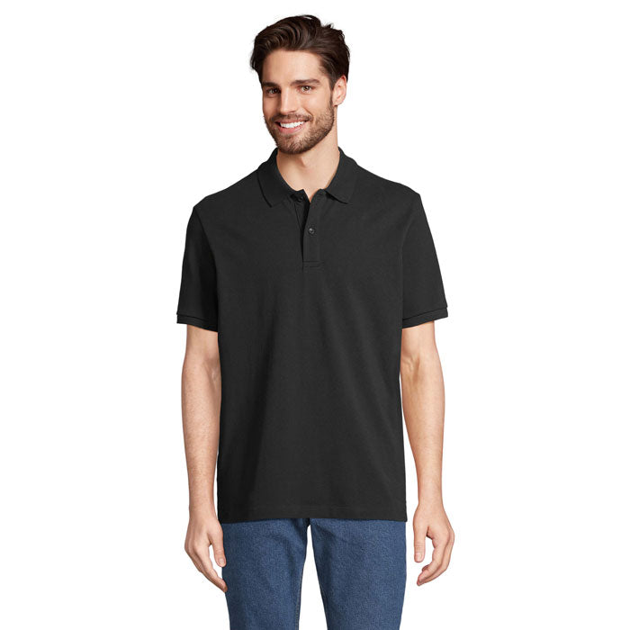 PEGASE Polo Bio 210g – Schwarz – Größe 3XL