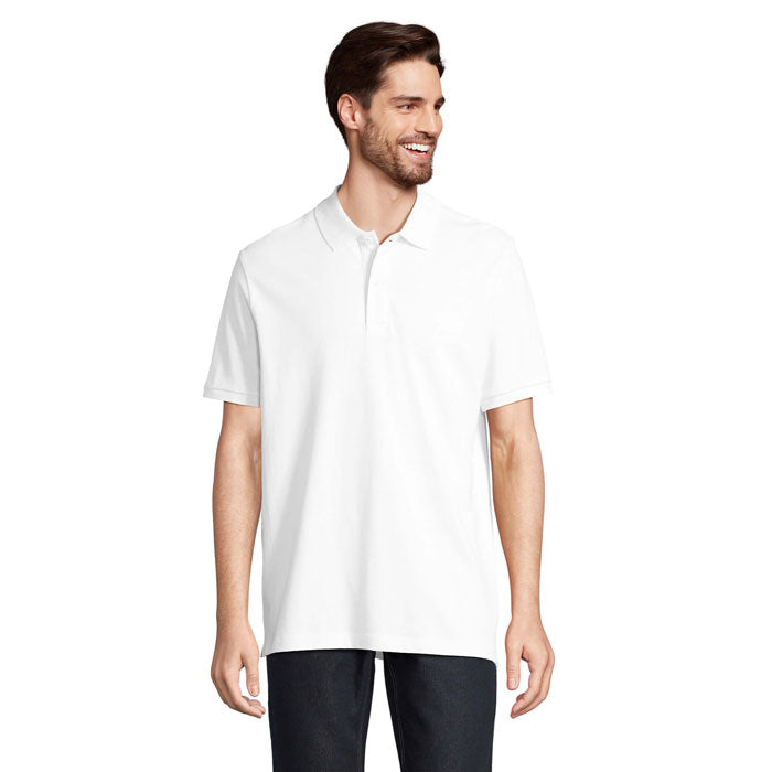 PEGASE Polo Bio 210g – White – Größe 3XL