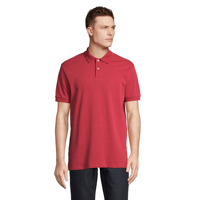 PACIFIC HERREN POLO – Folk Red Twin – Größe L