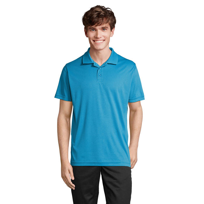 PITCHER UNISEX POLO – Aqua – Größe L