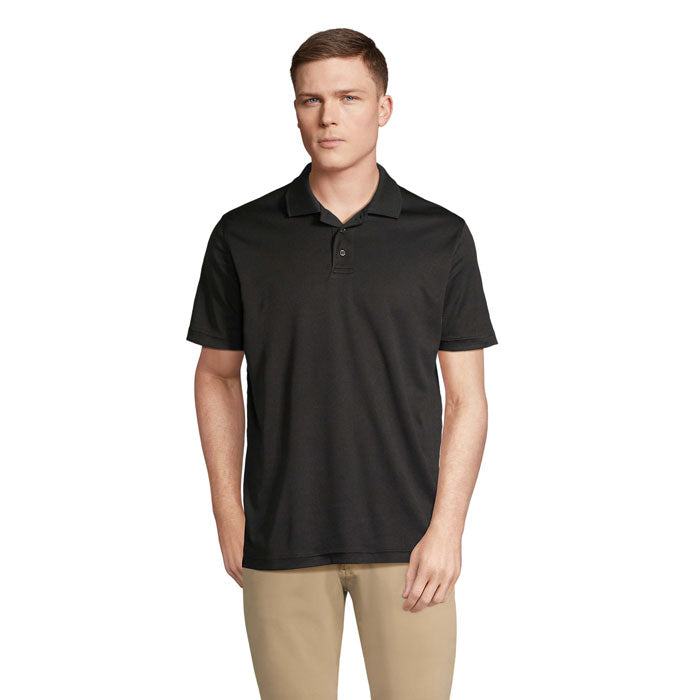 PITCHER UNISEX POLO – Schwarz – Größe 3XL