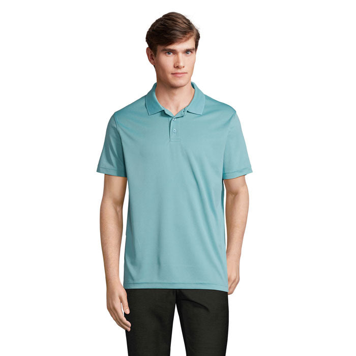 PITCHER UNISEX POLO – Pool Blue – Größe L