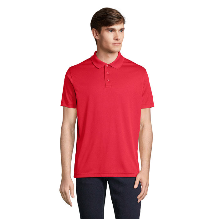 PITCHER UNISEX POLO – Red – Größe L