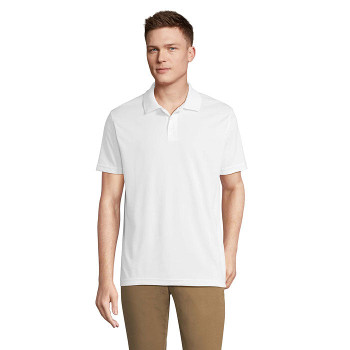 PITCHER UNISEX POLO – White – Größe 3XL