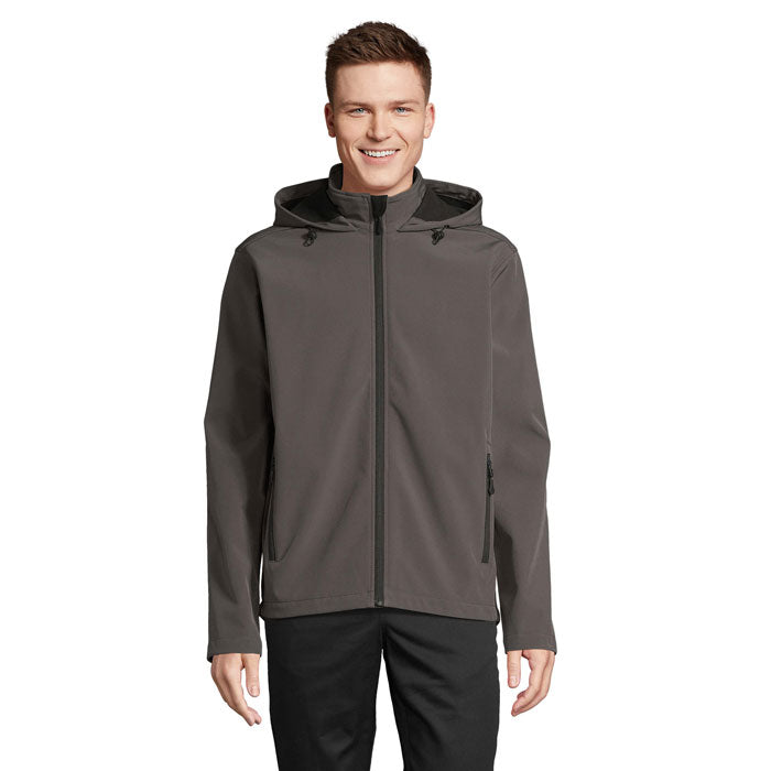 RACE HOODED MEN RACE HERREN-KAPUZENJACKE – Anthrazitgrau – Größe 3XL
