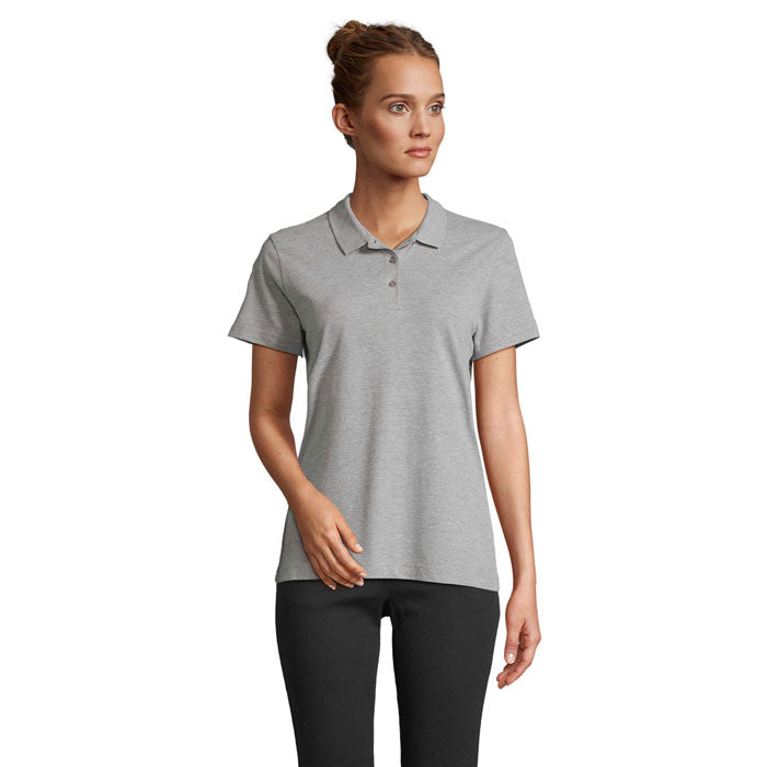 PULSE WOMEN PULSE DAMEN POLO – Grau-Melange 2 – Größe L