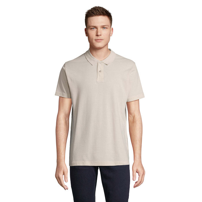 PULSE UNISEX POLO – Linen Twin – Größe L