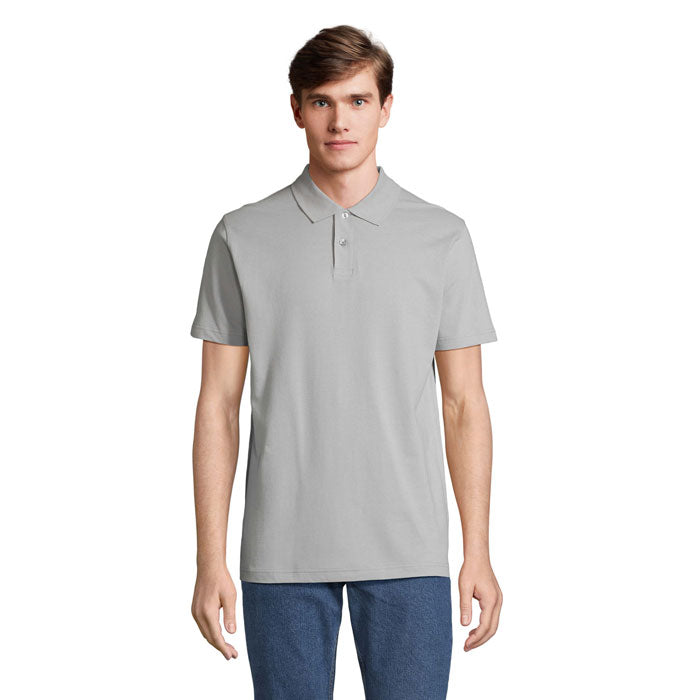 PULSE UNISEX POLO – Pure Grey – Größe L