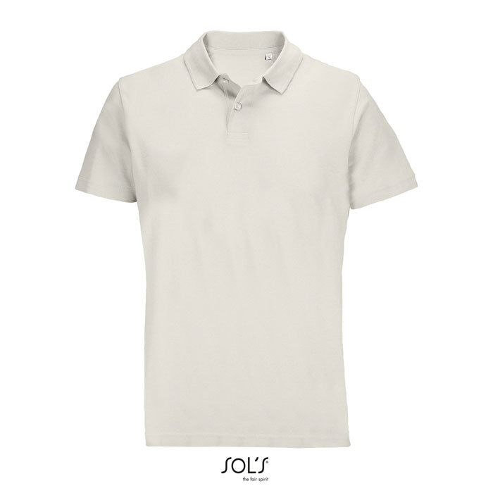 PULSE UNISEX POLO – Off-White – Größe L