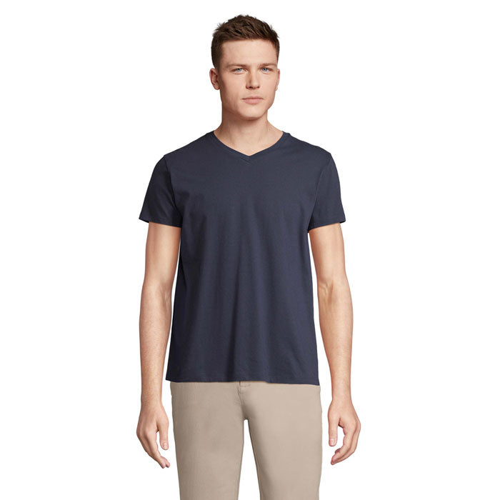 REGENT V V-NECK T-SHIRT – French Navy – Größe 3XL