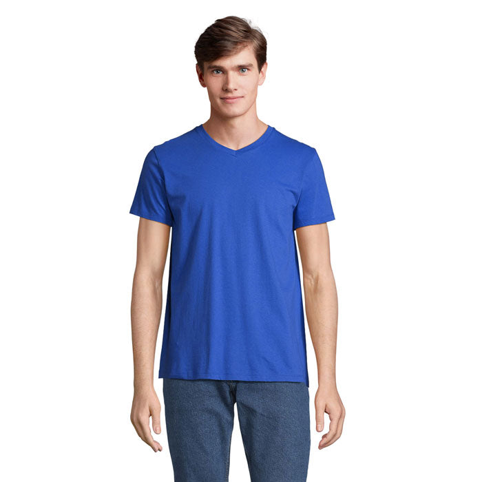 REGENT V V-NECK T-SHIRT – Royal Blue – Größe 3XL