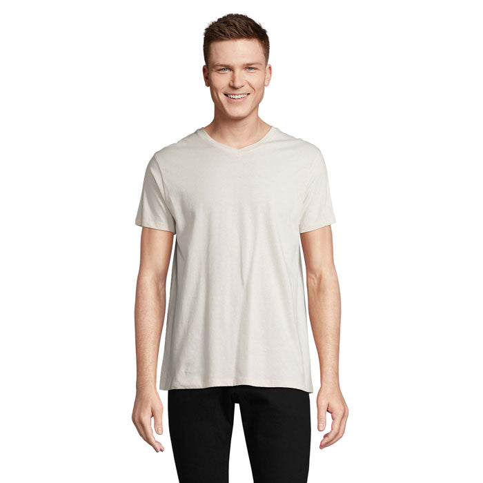 REGENT V V-NECK T-SHIRT – Off-White – Größe 3XL