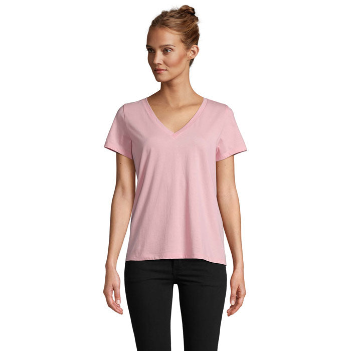 REGENT V WOMEN REGENT V T-SHIRT WOMEN – Bonbon Rosa – Größe L