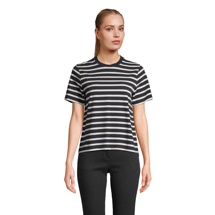 LEGEND WOMEN LEGEND DAMEN-T-SHIRT – Navy|Off White – Größe L