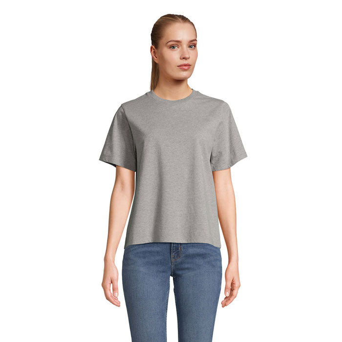 LEGEND WOMEN LEGEND DAMEN-T-SHIRT – Graue Melange – Größe 3XL