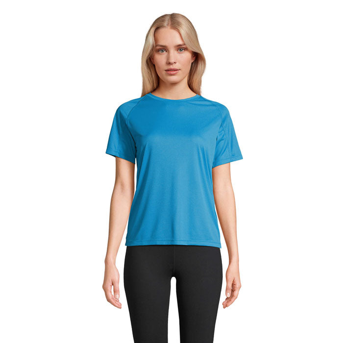 VORTEX WOMEN RAGLAN T-SHIRT – Aqua – Größe L