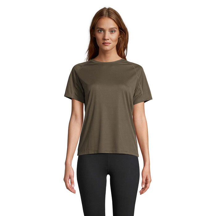 VORTEX WOMEN RAGLAN T-SHIRT – Army – Größe L