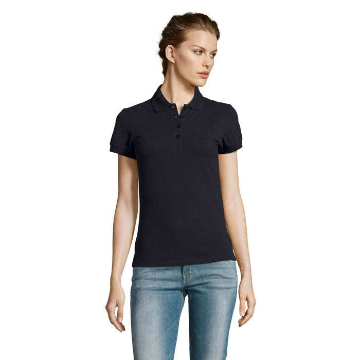 PEOPLE DAMEN POLO 210g – Navy – Größe 3XL