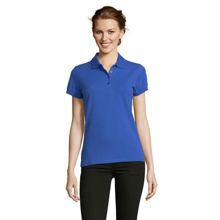 PEOPLE DAMEN POLO 210g – Royal Blue – Größe 3XL