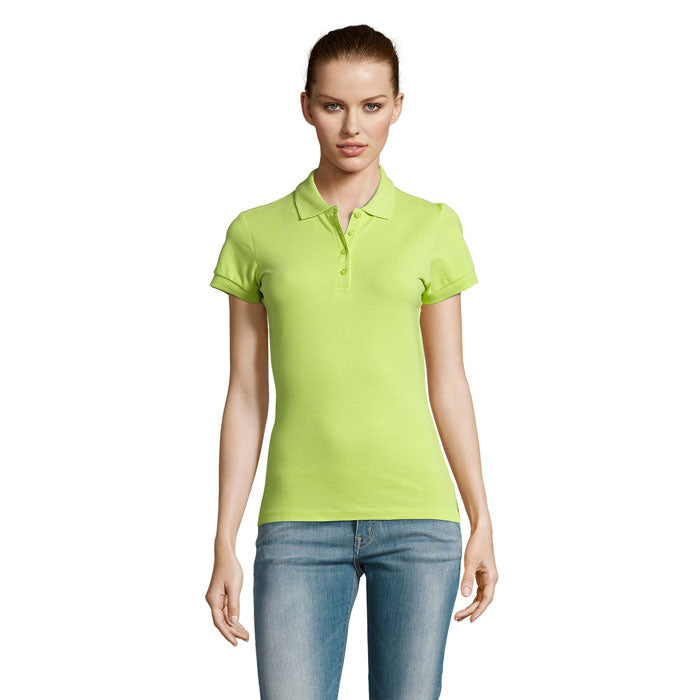 PASSION DAMEN POLO 170g – Apple Green – Größe L