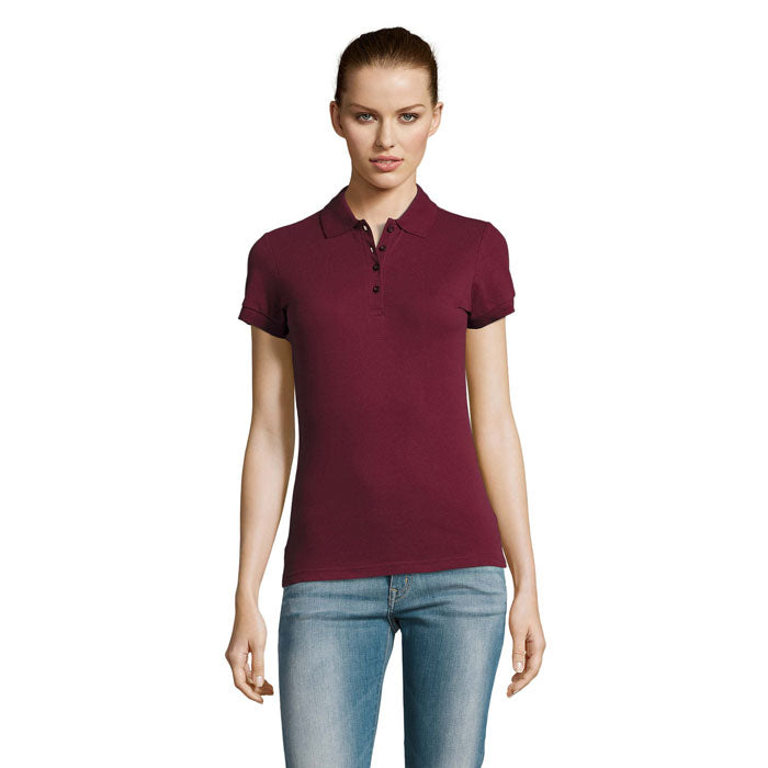 PASSION DAMEN POLO 170g – Burgundy – Größe L