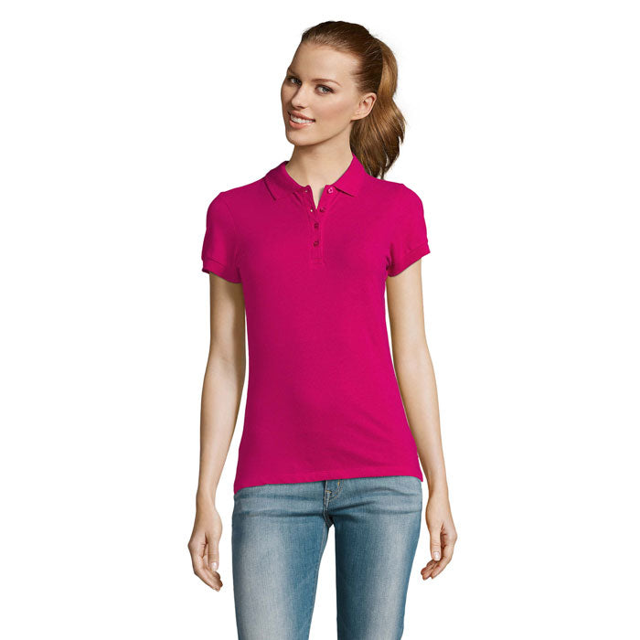 PASSION DAMEN POLO 170g – Fuchsia – Größe L