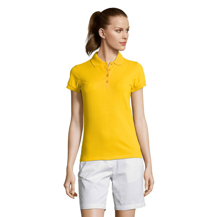 PASSION DAMEN POLO 170g – Gold – Größe L