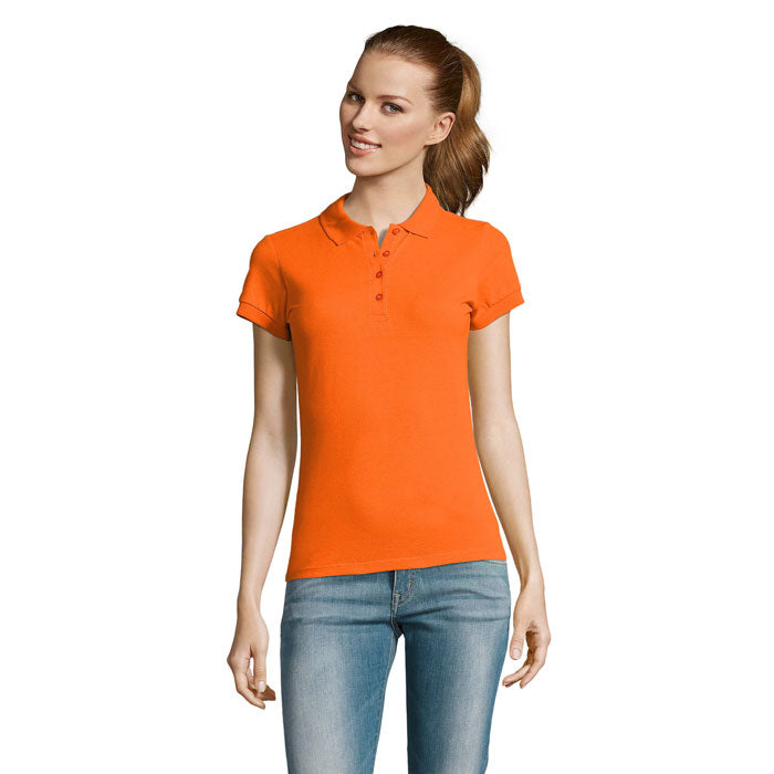 PASSION DAMEN POLO 170g – Orange – Größe L