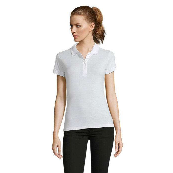 PASSION DAMEN POLO 170g – White – Größe L