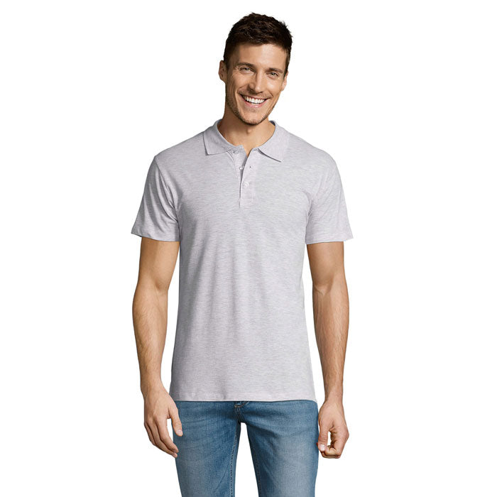 SUMMER II MEN Polo 170g – Ash – Größe L