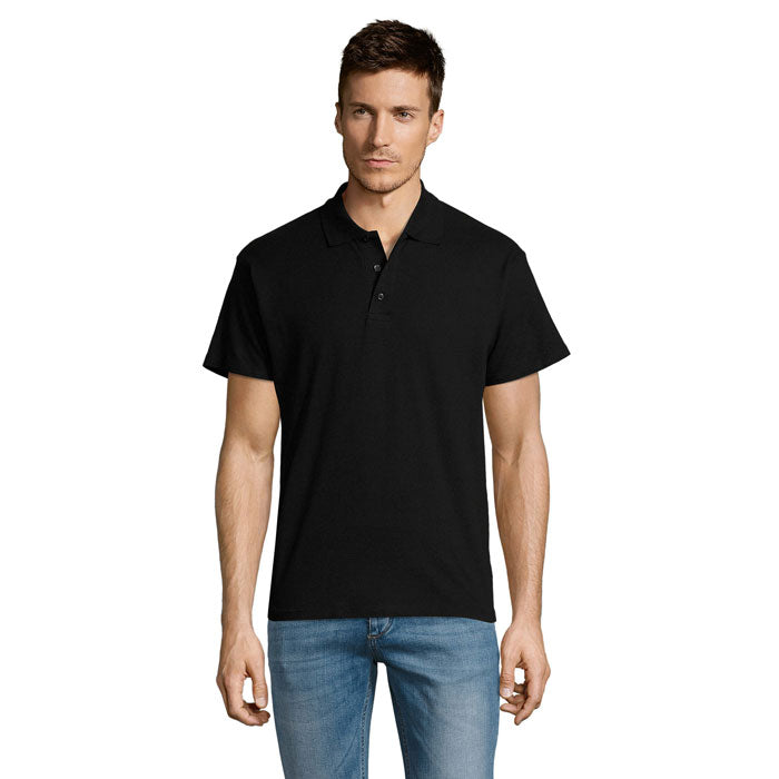 SUMMER II MEN Polo 170g – Schwarz – Größe L