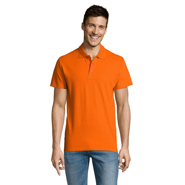SUMMER II MEN Polo 170g – Orange – Größe L