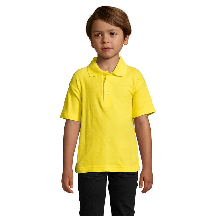 SUMMER II KIDS Polo 170g – Gold – Größe 3XL