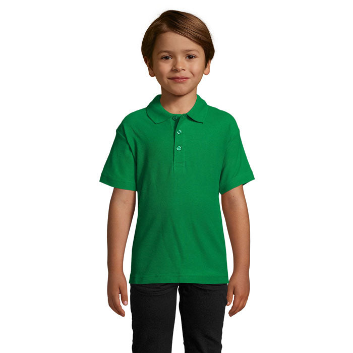 SUMMER II KIDS Polo 170g – Kelly Green – Größe 3XL