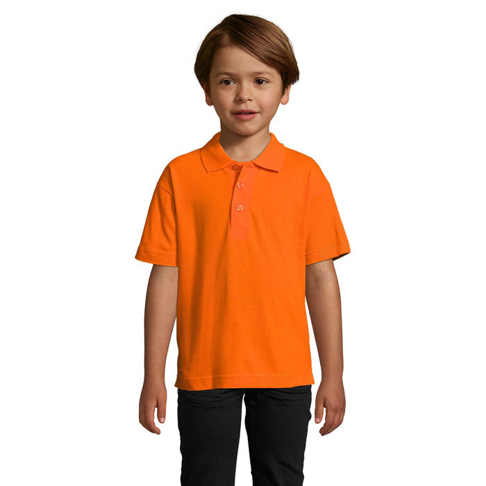 SUMMER II KIDS Polo 170g – Orange – Größe 3XL