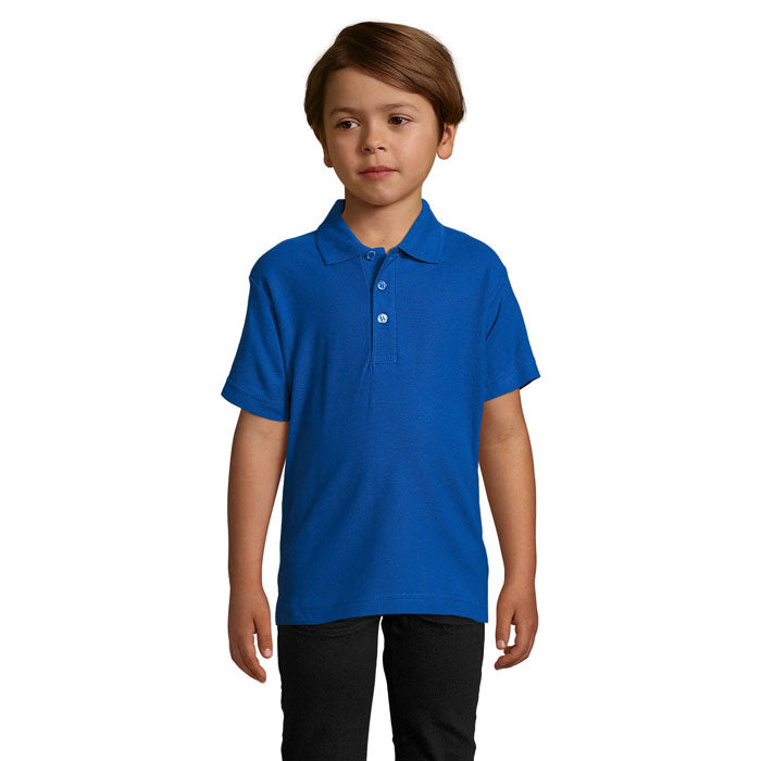 SUMMER II KIDS Polo 170g – Royal Blue – Größe 3XL