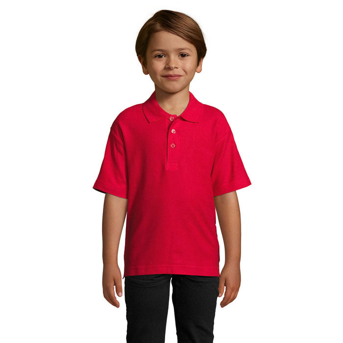 SUMMER II KIDS Polo 170g – Red – Größe 3XL