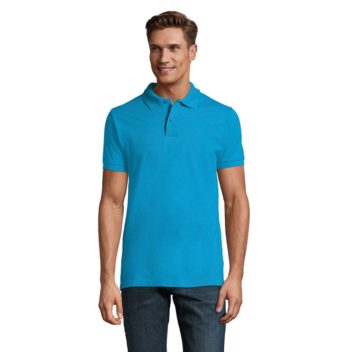 PERFECT MEN Polo 180g – Aqua – Größe 3XL
