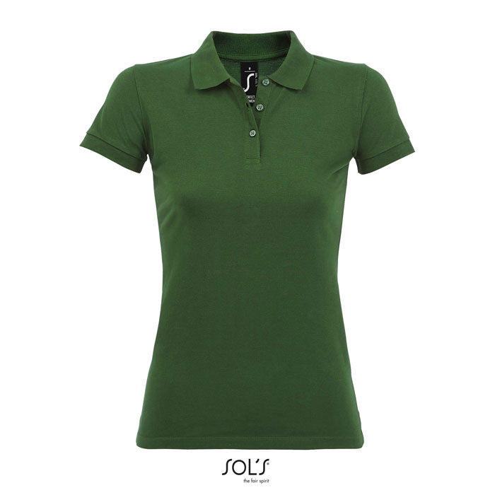 PERFECT WOMEN PERFECT DAMEN POLO 180g – Bottle Green – Größe L