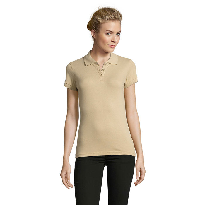 PERFECT WOMEN PERFECT DAMEN POLO 180g – Sand – Größe L