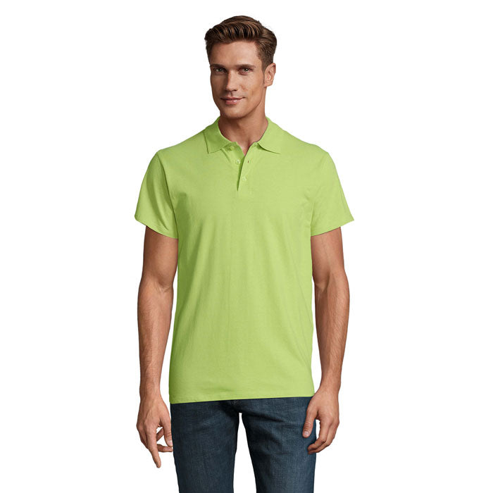 SPRING II MEN Polo 210g – Apple Green – Größe L