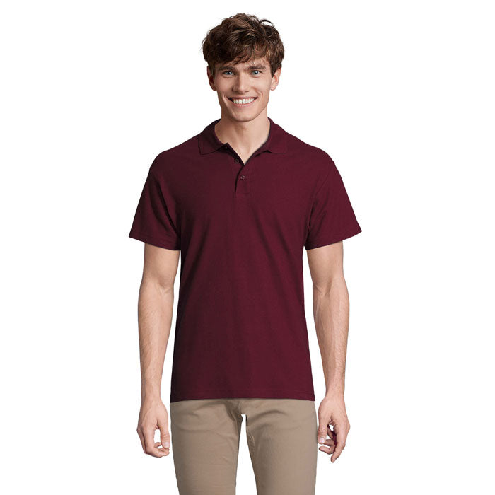 SPRING II MEN Polo 210g – Burgundy – Größe L