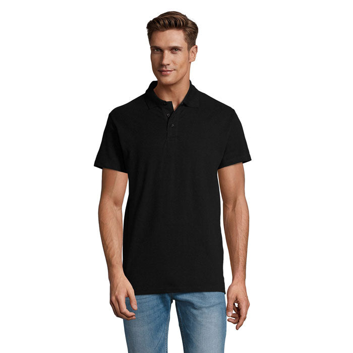 SPRING II MEN Polo 210g – Schwarz – Größe 3XL