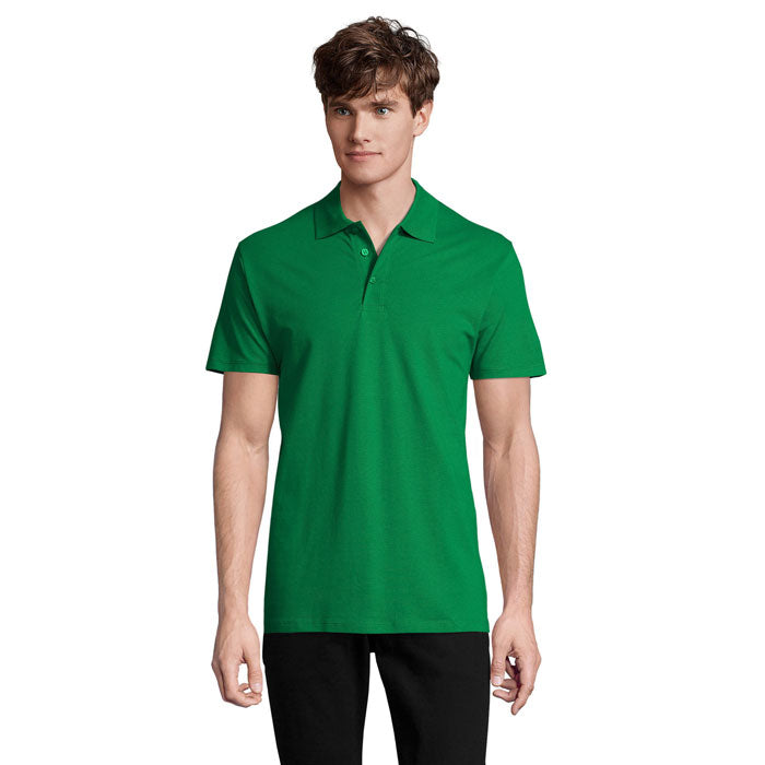 SPRING II MEN Polo 210g – Kelly Green – Größe L