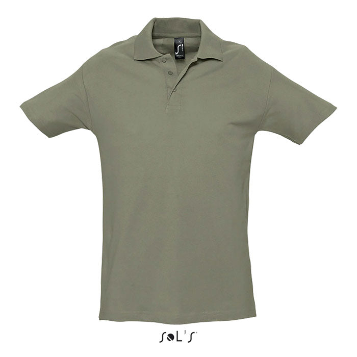 SPRING II MEN Polo 210g – Khaki – Größe L