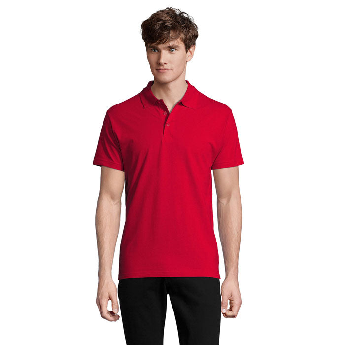 SPRING II MEN Polo 210g – Red – Größe 3XL