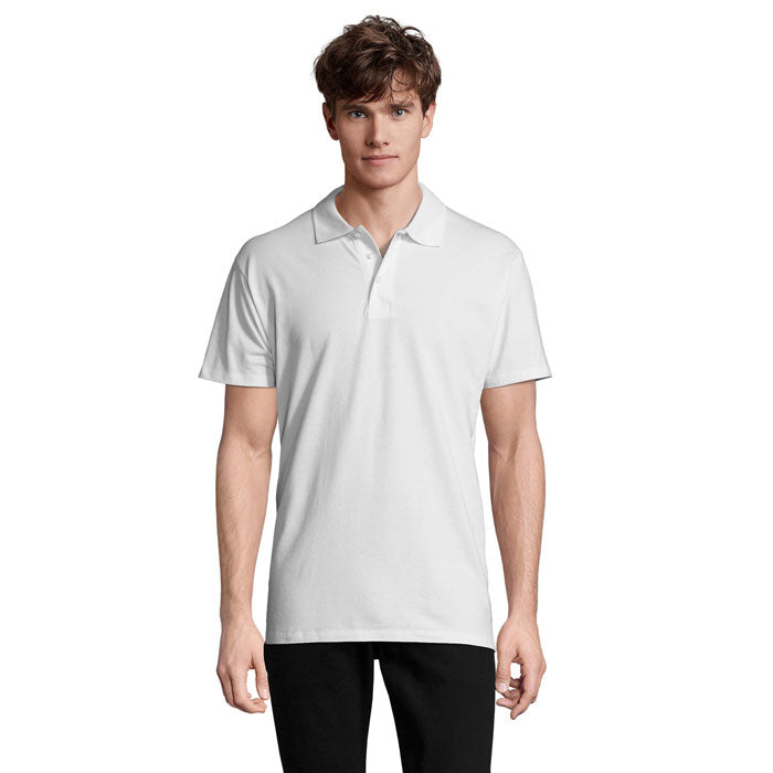SPRING II MEN Polo 210g – White – Größe 3XL