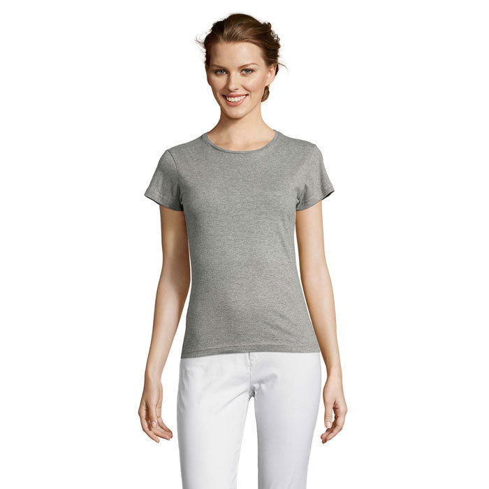 MISS WOMEN'S T-SHIRT 150 – Graue Melange – Größe L